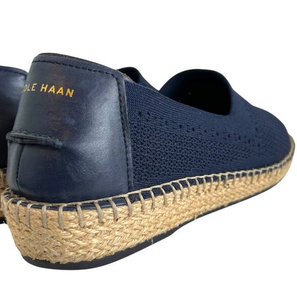 COLE HAAN Cloudfeel Stitchlite Espadrille in Navy Blue Fabric Women's 9.5B - Picture 9 of 15